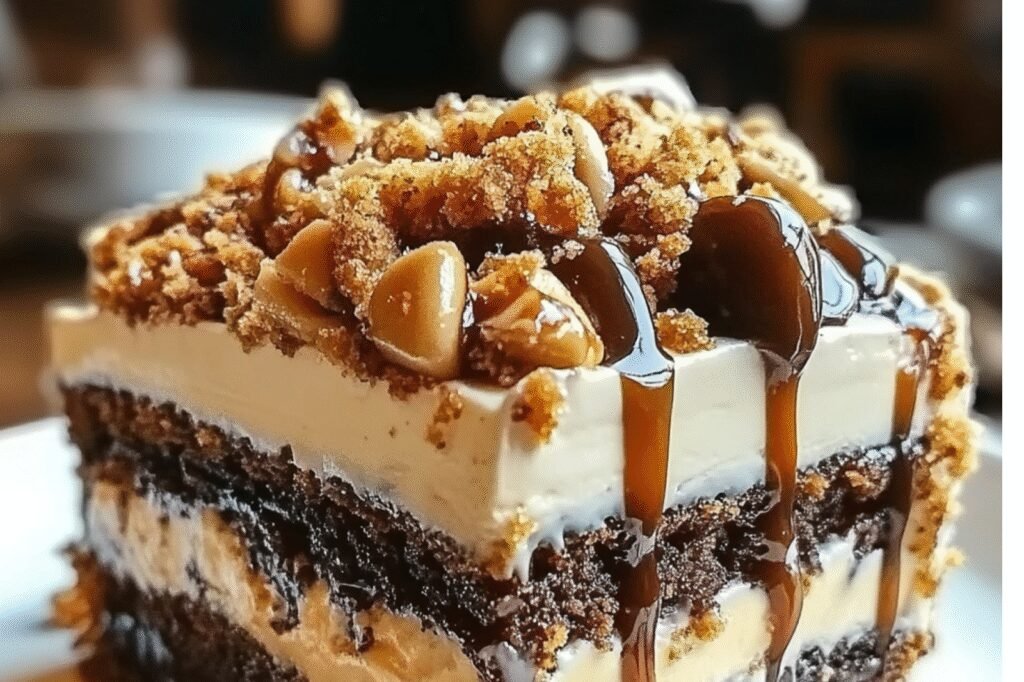 Caramel Toffee Crunch Cake