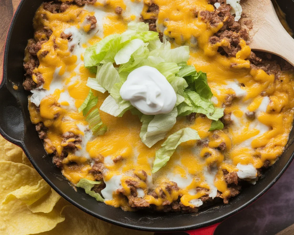 7 Irresistibly Tasty Protein Taco Bowls with Cottage Cheese 1 High-protein taco bowl with cottage cheese, beef, and fresh toppings.