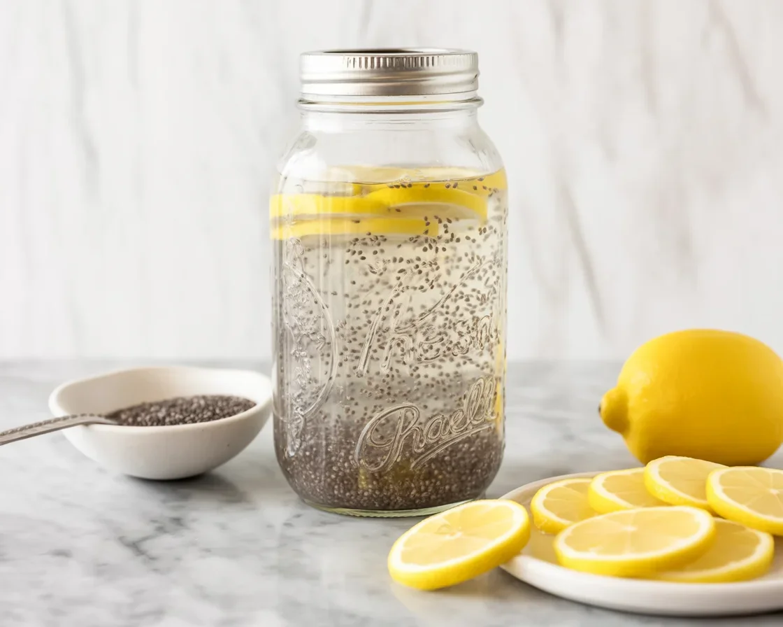 Chia Water Recipe for Weight Loss & Digestion 1 Chia seed water for weight loss and improved digestion with a recipe guide.