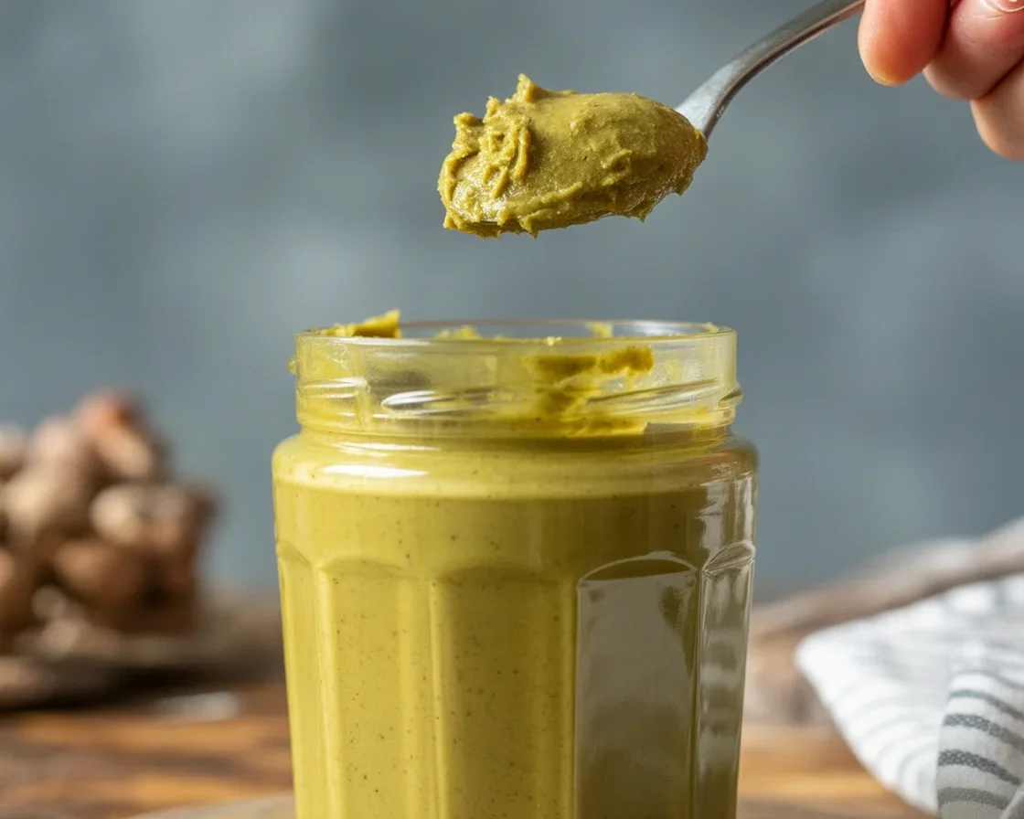 pistachio cream for dubai chocolate 1 Homemade pistachio cream for chocolate bars inspired by Dubai cuisine