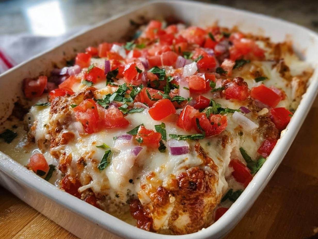 Bruschetta Chicken Casserole: Delicious 30-Minute Meal 1 Bruschetta Chicken Casserole
