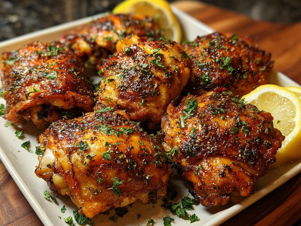 Baked Chicken: 6 Juicy Herb-Seasoned Thighs 3 Baked Chicken: 6 Juicy Herb-Seasoned Thighs - Baked Boneless Skinless Chicken - additional detail