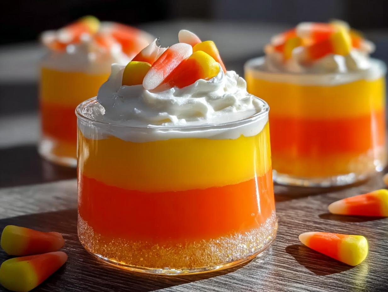 Halloween Candy Corn Jello: Delightful Layers 1 Halloween Candy Corn Jello