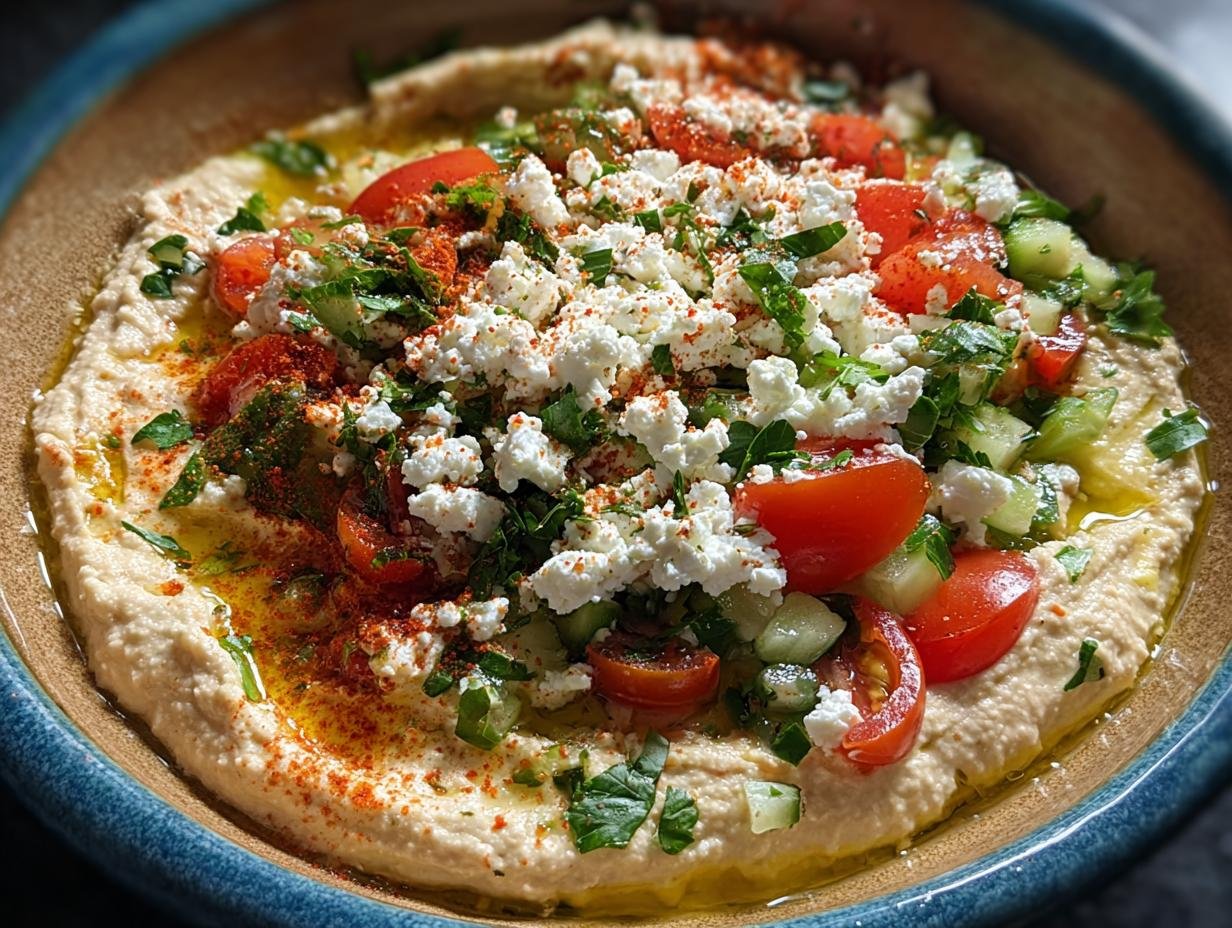Hummus Feta Dip: Amazing 10-Min App 1 Hummus Feta Dip