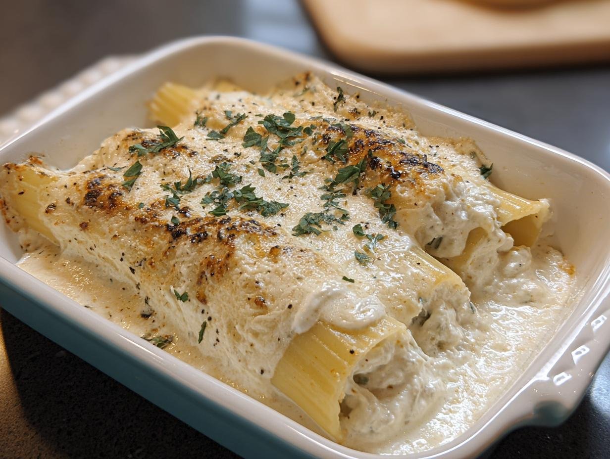 Manicotti Alfredo: A Heavenly 1hr Bake - Manicotti Alfredo - additional detail