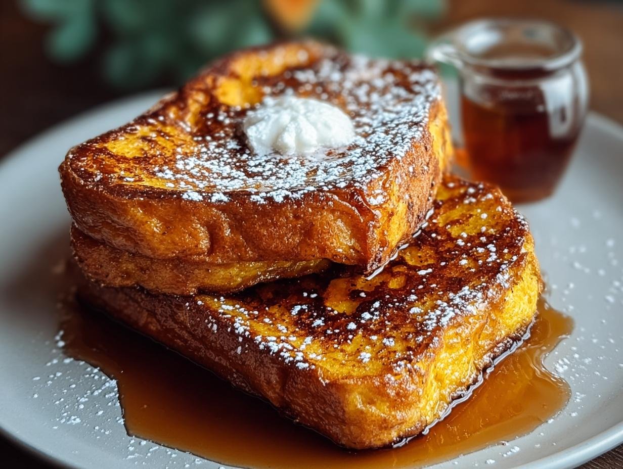 Pumpkin French Toast: 4 Quick Autumn Mornings 2 Pumpkin French Toast: 4 Quick Autumn Mornings - Pumpkin French Toast Breakfast - main visual representation