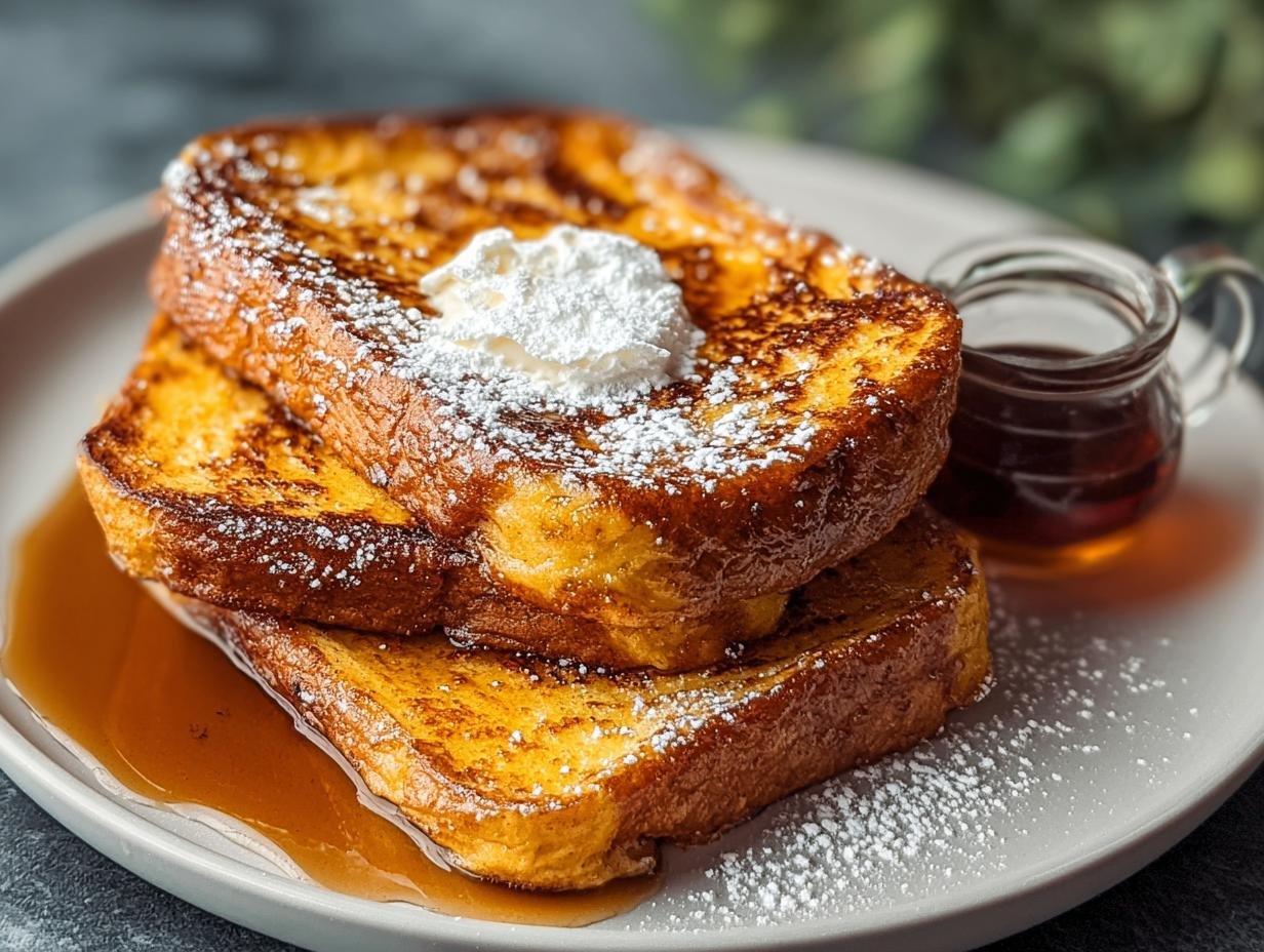 Pumpkin French Toast: 4 Quick Autumn Mornings 3 Pumpkin French Toast: 4 Quick Autumn Mornings - Pumpkin French Toast Breakfast - additional detail