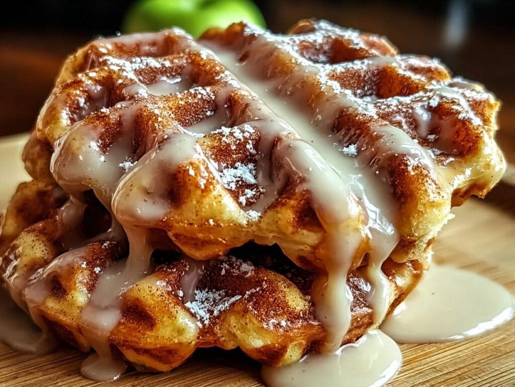 Apple Fritter Waffle Donuts