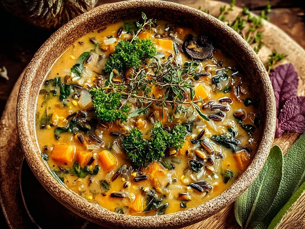 Autumn Wild Rice Soup: Hearty & Easy Fall Recipe - Autumn Wild Rice Soup - additional detail