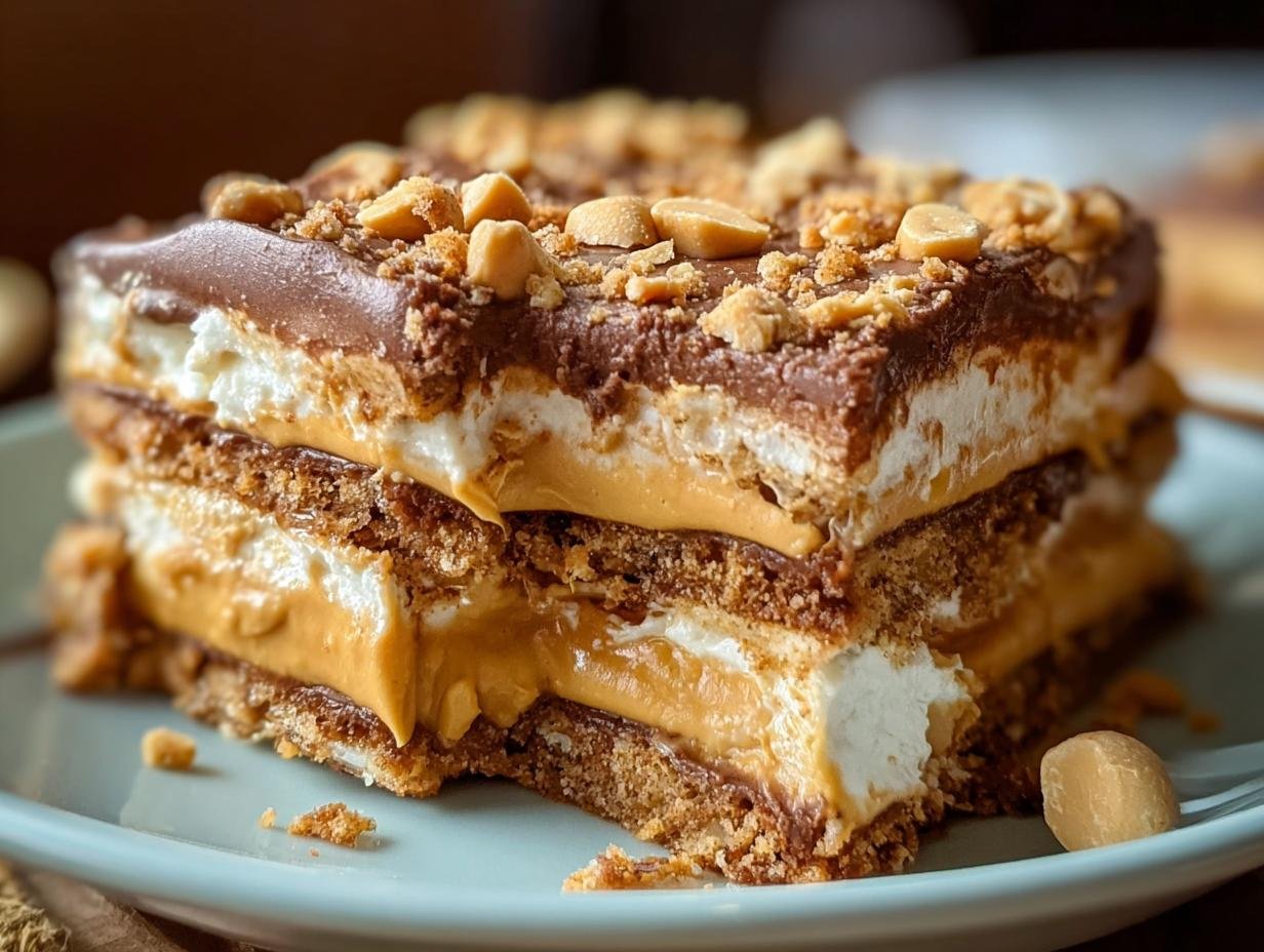 Bake Peanut Butter Lasagna: 1 Easy Dessert 1 Bake Peanut Butter Lasagna