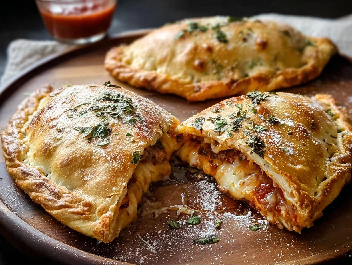 Incredible 6-Ingredient Cheesy Calzones - Calzones - main visual representation