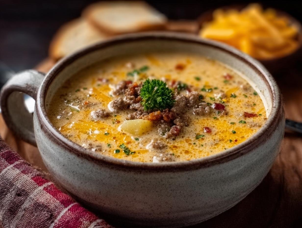 Amazing Cheeseburger Soup That's Pure Comfort 1 Cheeseburger Soup