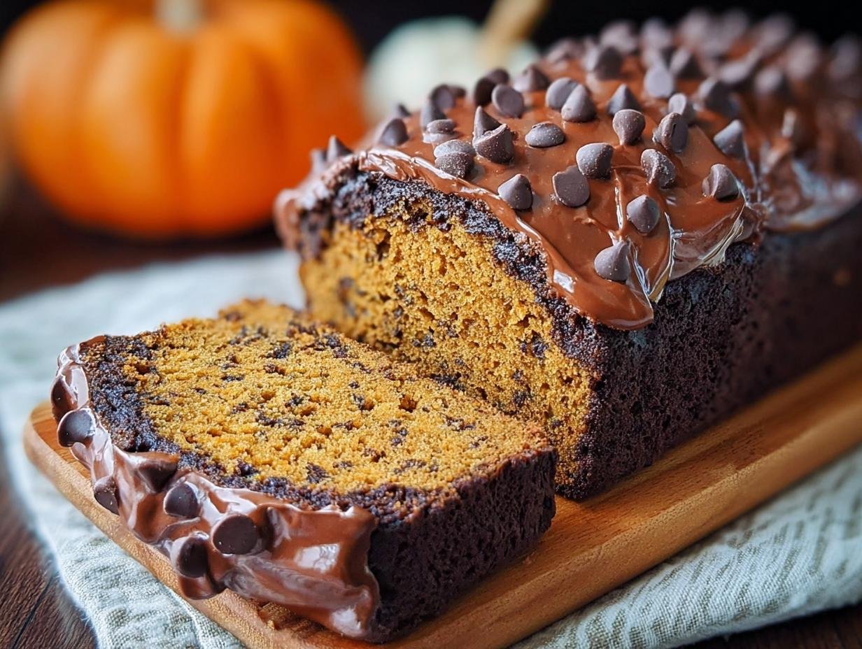 Chocolate Pumpkin Bread Delight: 1 Heavenly Loaf 2 Chocolate Pumpkin Bread Delight: 1 Heavenly Loaf - Chocolate Pumpkin Bread Delight - additional detail