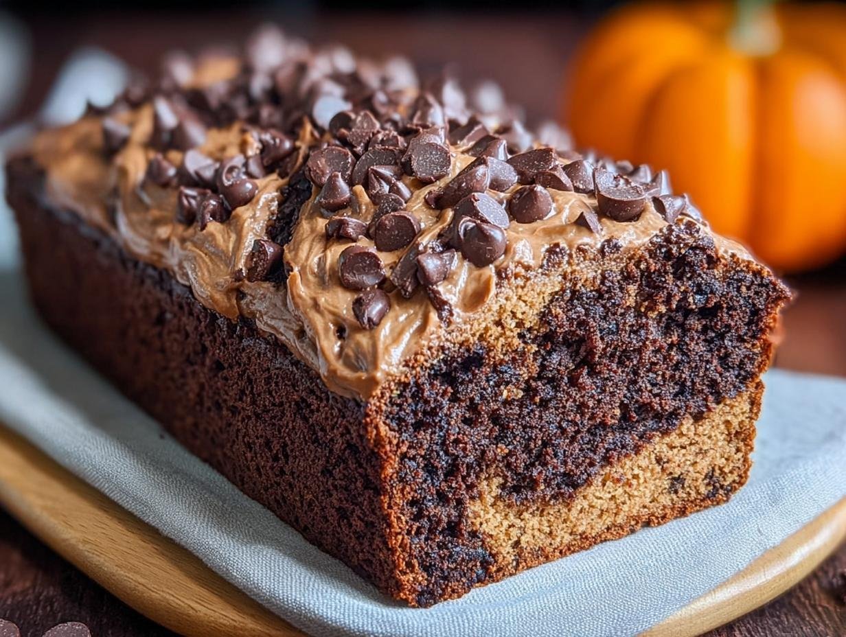 Chocolate Pumpkin Bread Delight: 1 Heavenly Loaf 3 Chocolate Pumpkin Bread Delight: 1 Heavenly Loaf - Chocolate Pumpkin Bread Delight - additional detail