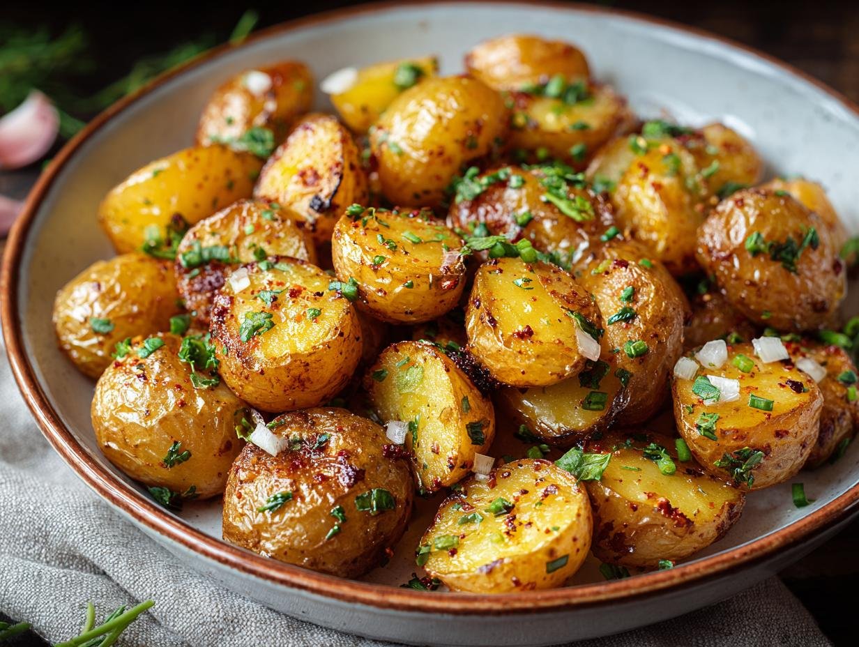 Crispy Roasted Potatoes: Guaranteed 10 min prep 3 Crispy Roasted Potatoes: Guaranteed 10 min prep - Crispy Roasted Potatoes - additional detail