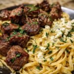 Garlic Butter Steak Cheesy