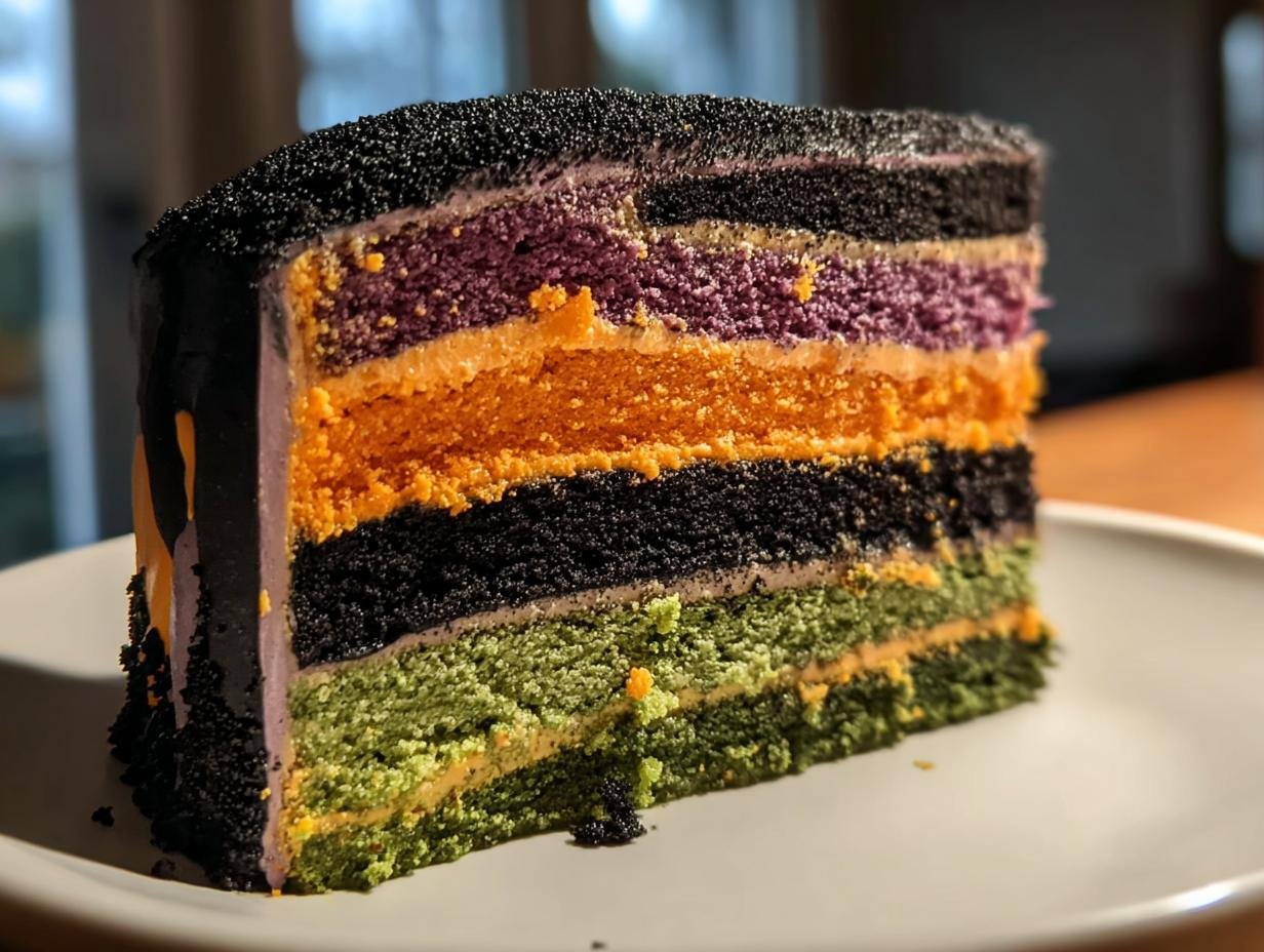 Halloween Layer Cake: 1 Amazing Spooky Bake - Halloween Layer Cake - additional detail