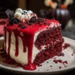 Scary Halloween Red Velvet Cake 1 Slice 4 Halloween Red Velvet Cake