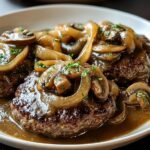 Hamburger Steaks Onion Mushroom