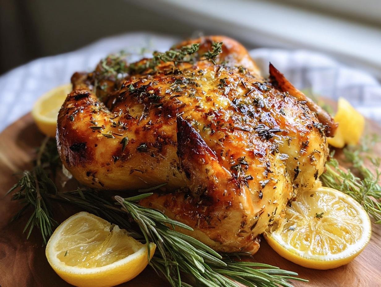 Lemon Herb Roast Chicken 7 Secrets to Juicy 3 Lemon Herb Roast Chicken 7 Secrets to Juicy - Lemon Herb Roast Chicken - additional detail
