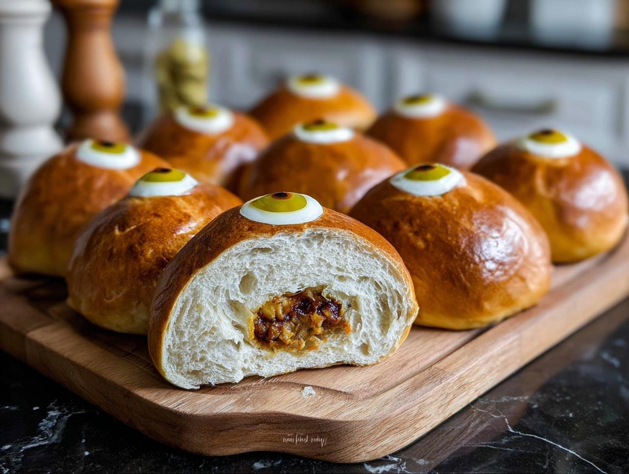 Monster Eyeball Buns Bread: 16 Spooky Delights - Monster Eyeball Buns Bread - additional detail