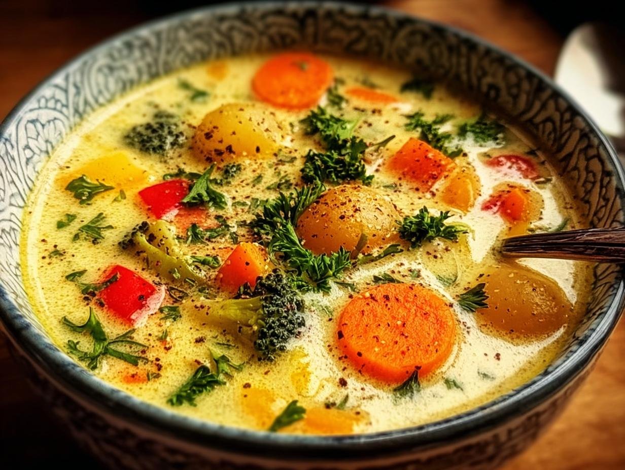 One Pot Creamy Vegetable: 35 Min Comfort Meal 2 One Pot Creamy Vegetable: 35 Min Comfort Meal - One Pot Creamy Vegetable - main visual representation