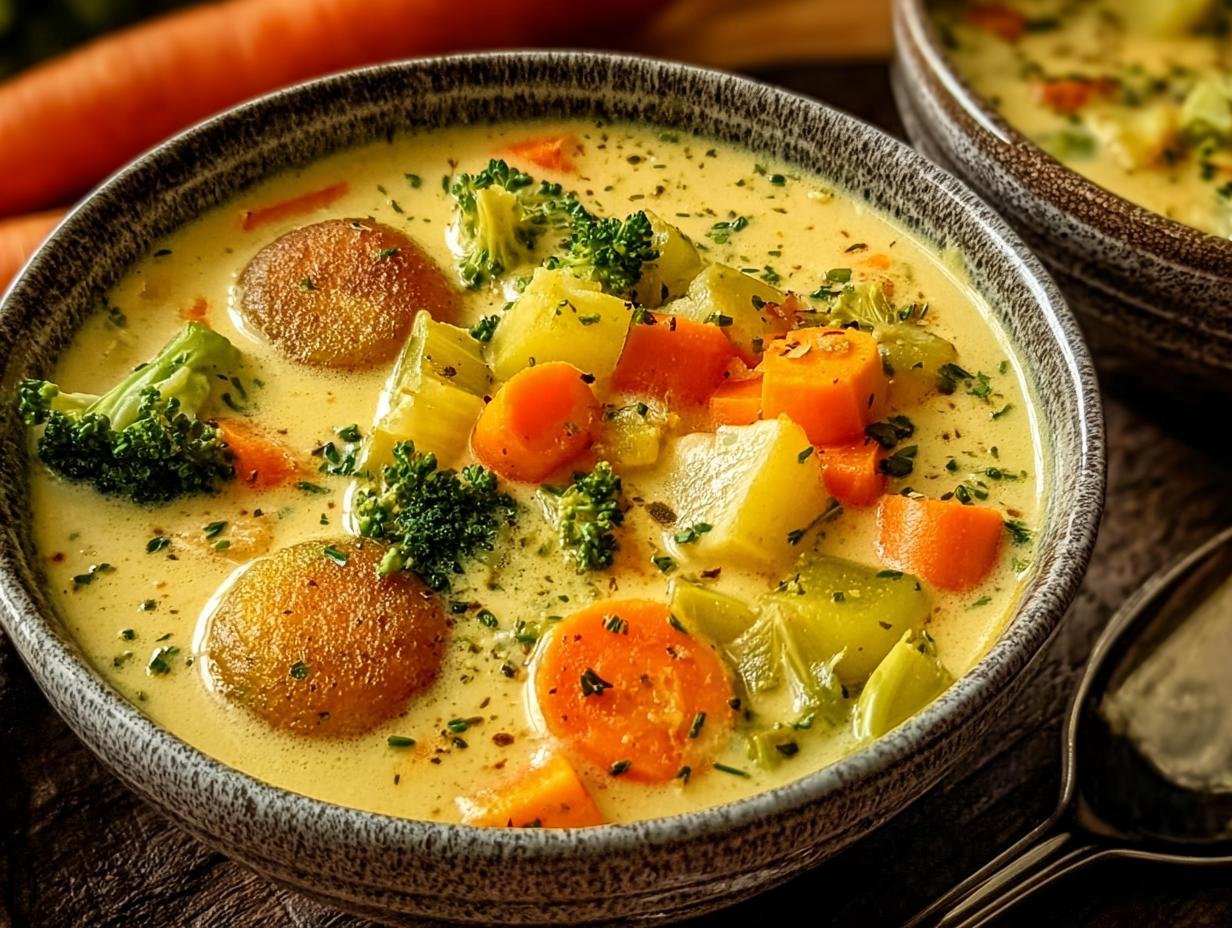 One Pot Creamy Vegetable: 35 Min Comfort Meal 3 One Pot Creamy Vegetable: 35 Min Comfort Meal - One Pot Creamy Vegetable - additional detail