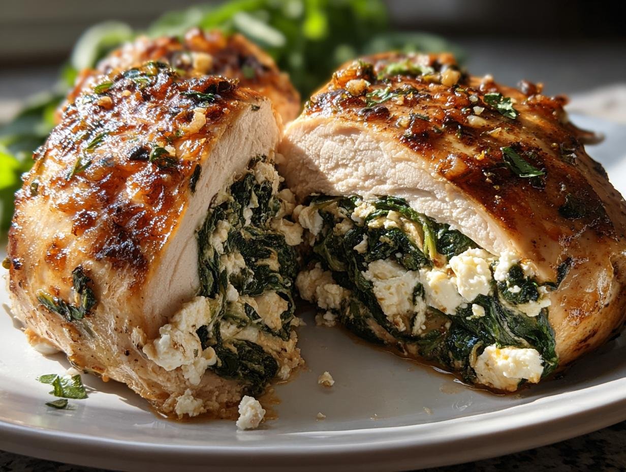 Spinach Feta Stuffed Chicken
