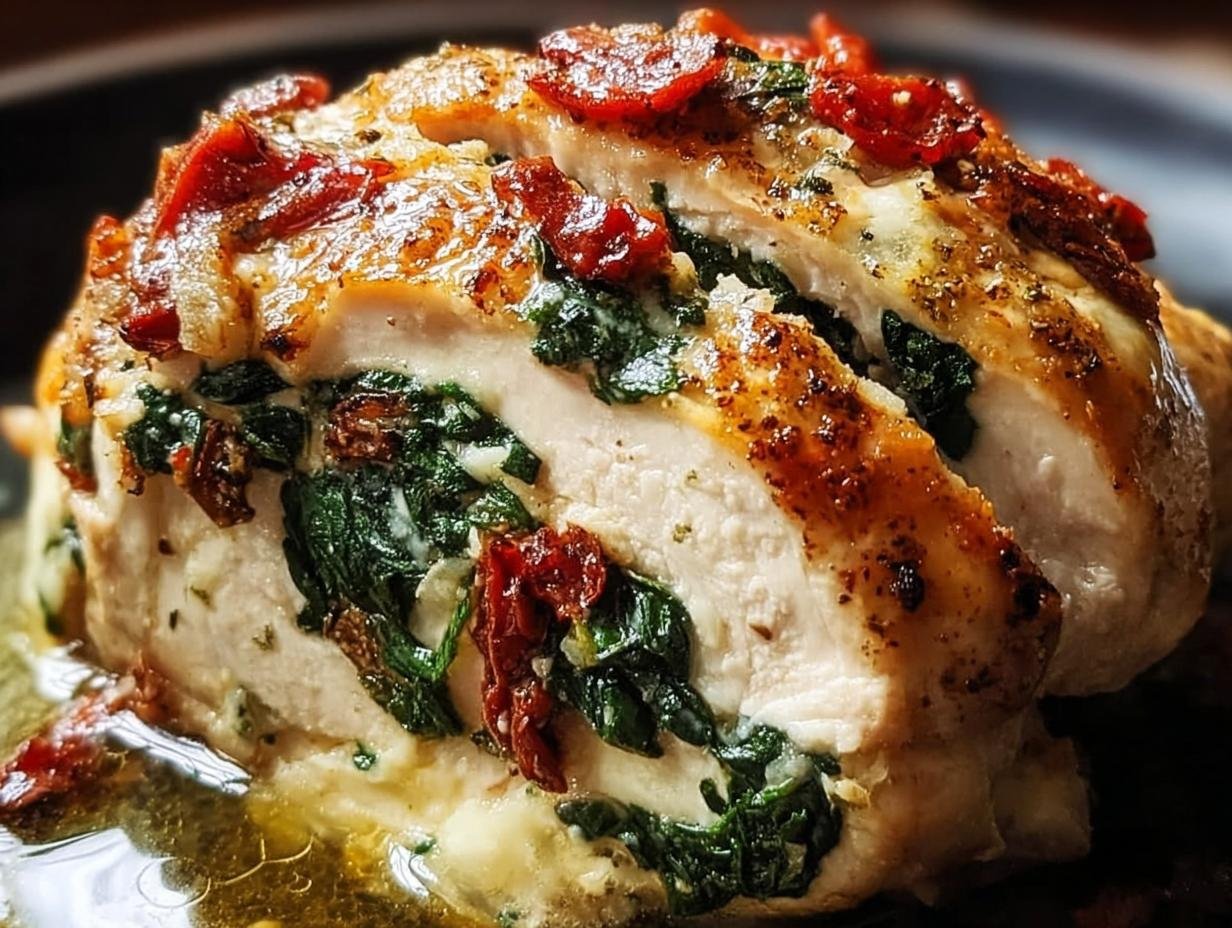 Amazing Sundried Tomato Spinach Cheese Stuffed Chicken 2 Amazing Sundried Tomato Spinach Cheese Stuffed Chicken - Sundried Tomato Spinach Cheese - main visual representation