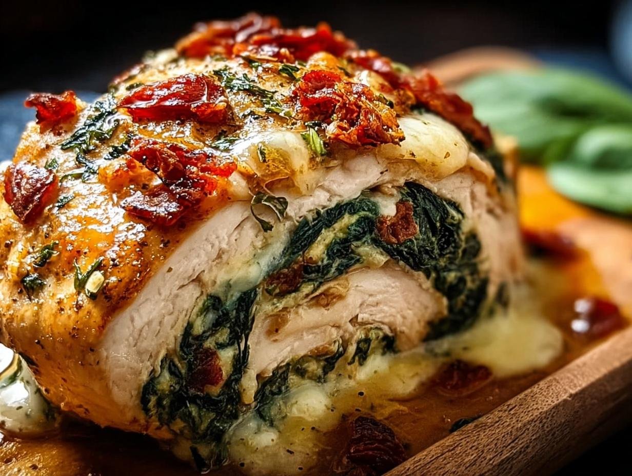 Amazing Sundried Tomato Spinach Cheese Stuffed Chicken 3 Amazing Sundried Tomato Spinach Cheese Stuffed Chicken - Sundried Tomato Spinach Cheese - additional detail