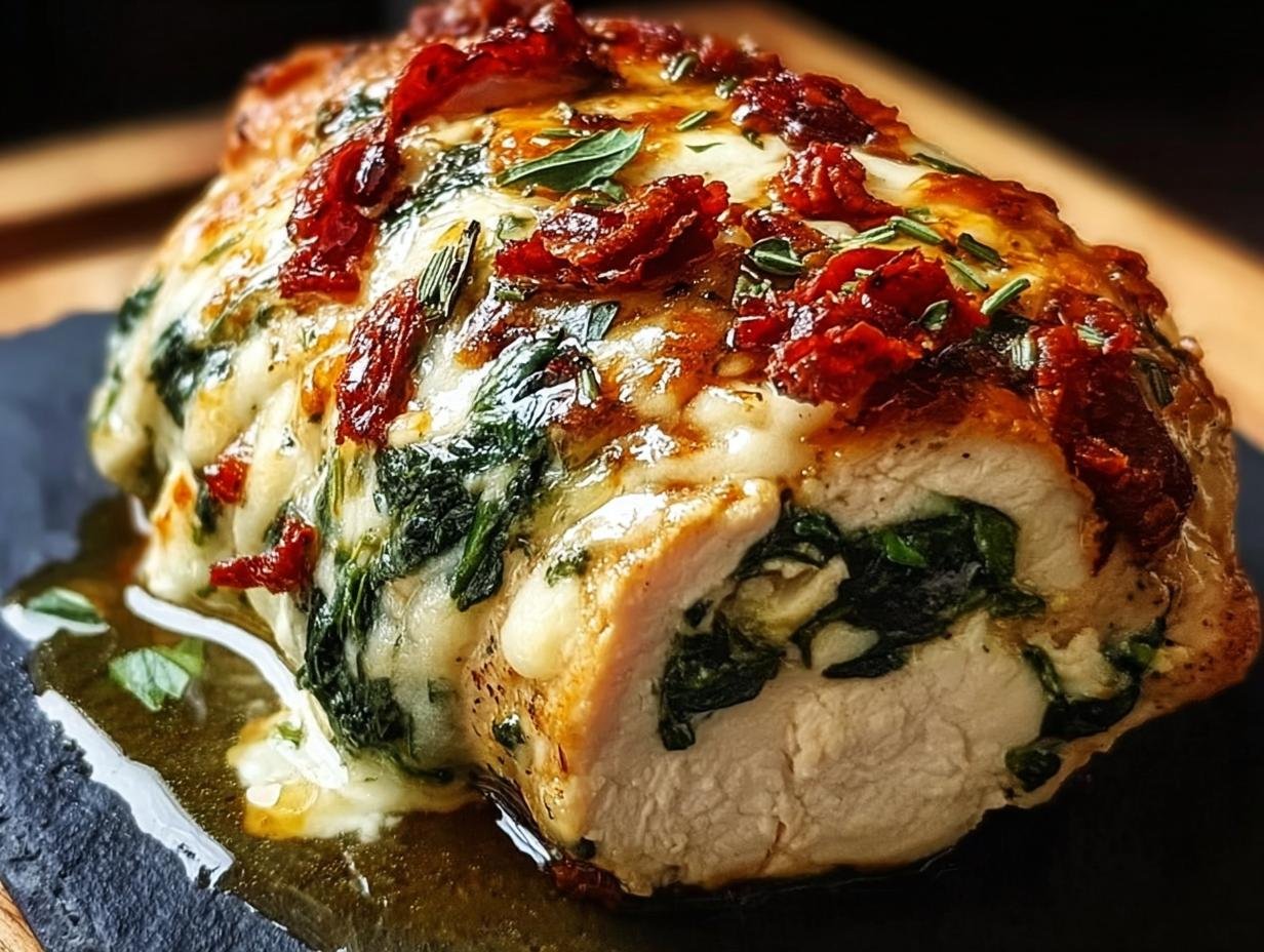Amazing Sundried Tomato Spinach Cheese Stuffed Chicken 1 Sundried Tomato Spinach Cheese
