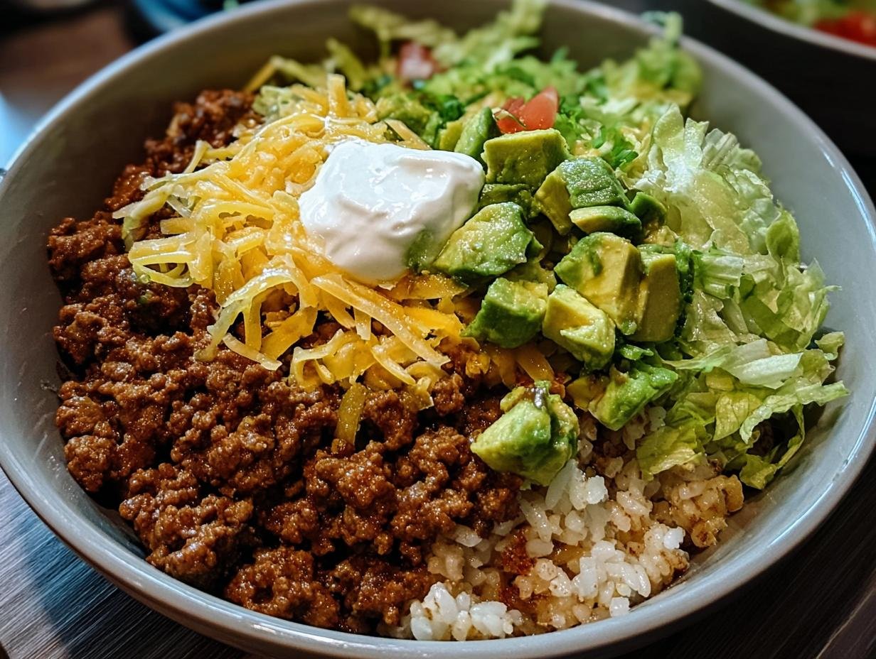 Taco Rice Bowl: Delicious 35-Minute Meal - Taco Rice Bowl - additional detail