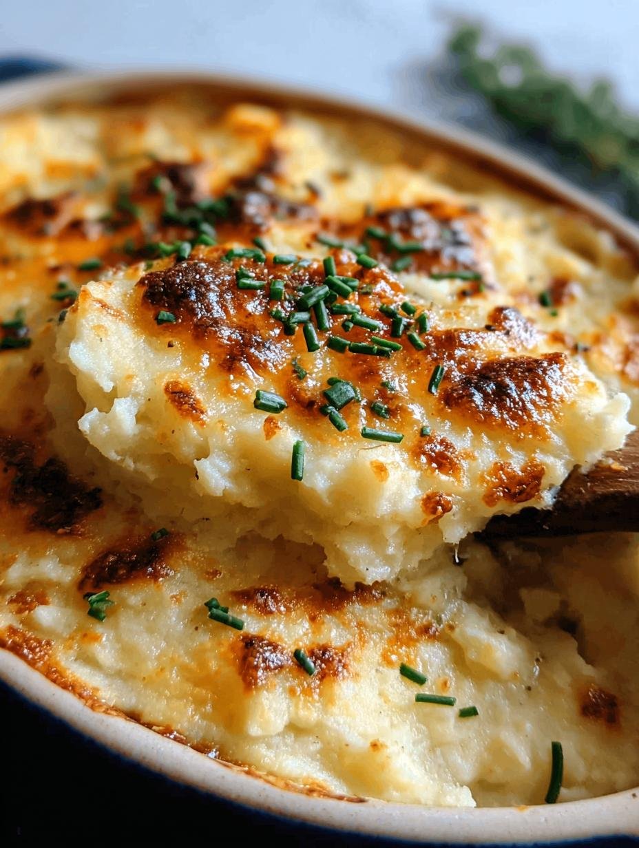 Baked Mashed Potatoes Cheddar: Amazing Comfort Food 4 Baked Mashed Potatoes Cheddar: Amazing Comfort Food - Baked Mashed Potatoes Cheddar - additional detail