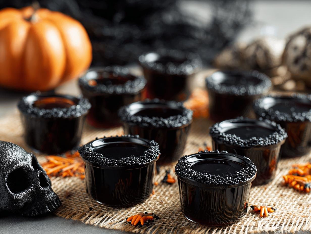 Black Jello Shots: Wicked 1-Step Recipe - Black Jello Shots - additional detail