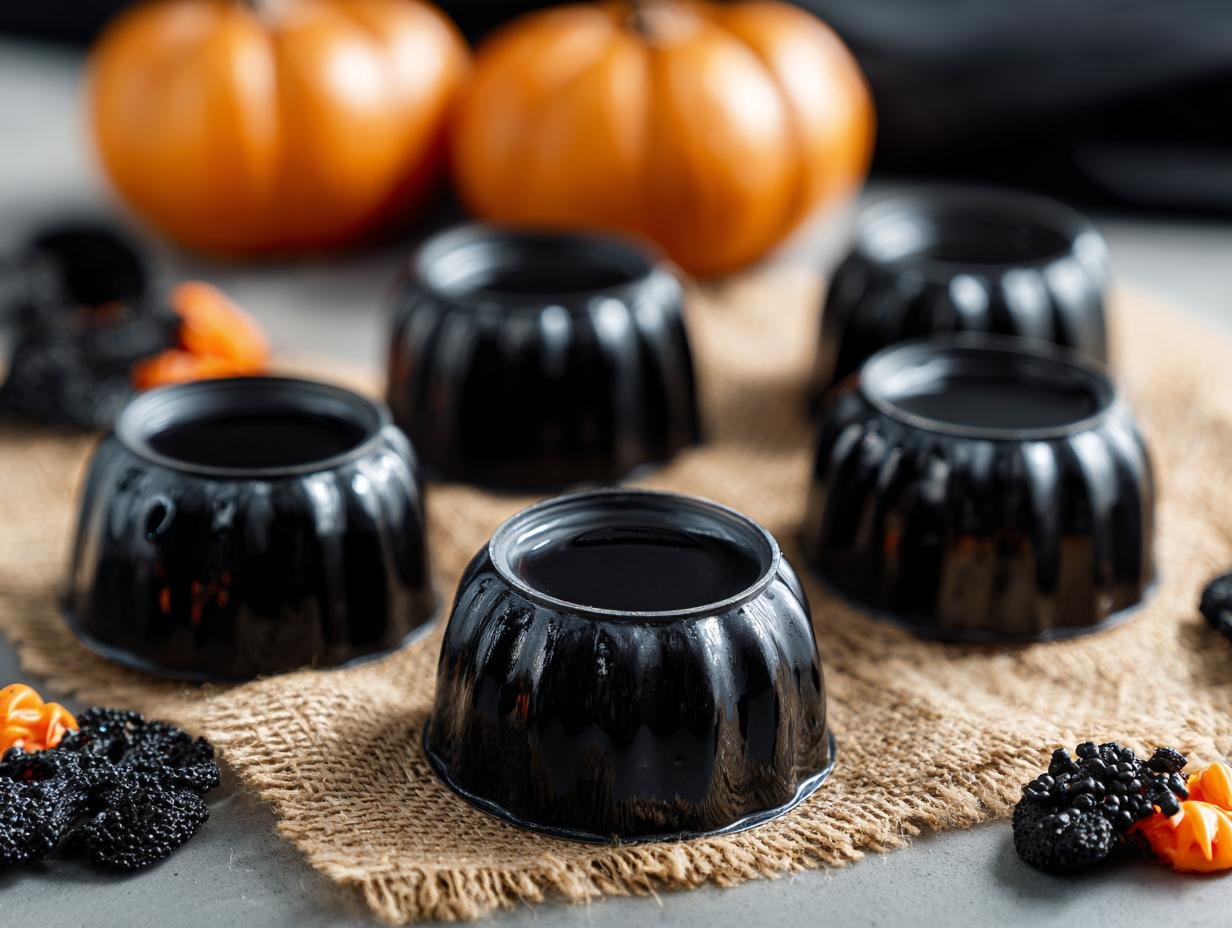 Black Jello Shots: Wicked 1-Step Recipe - Black Jello Shots - additional detail