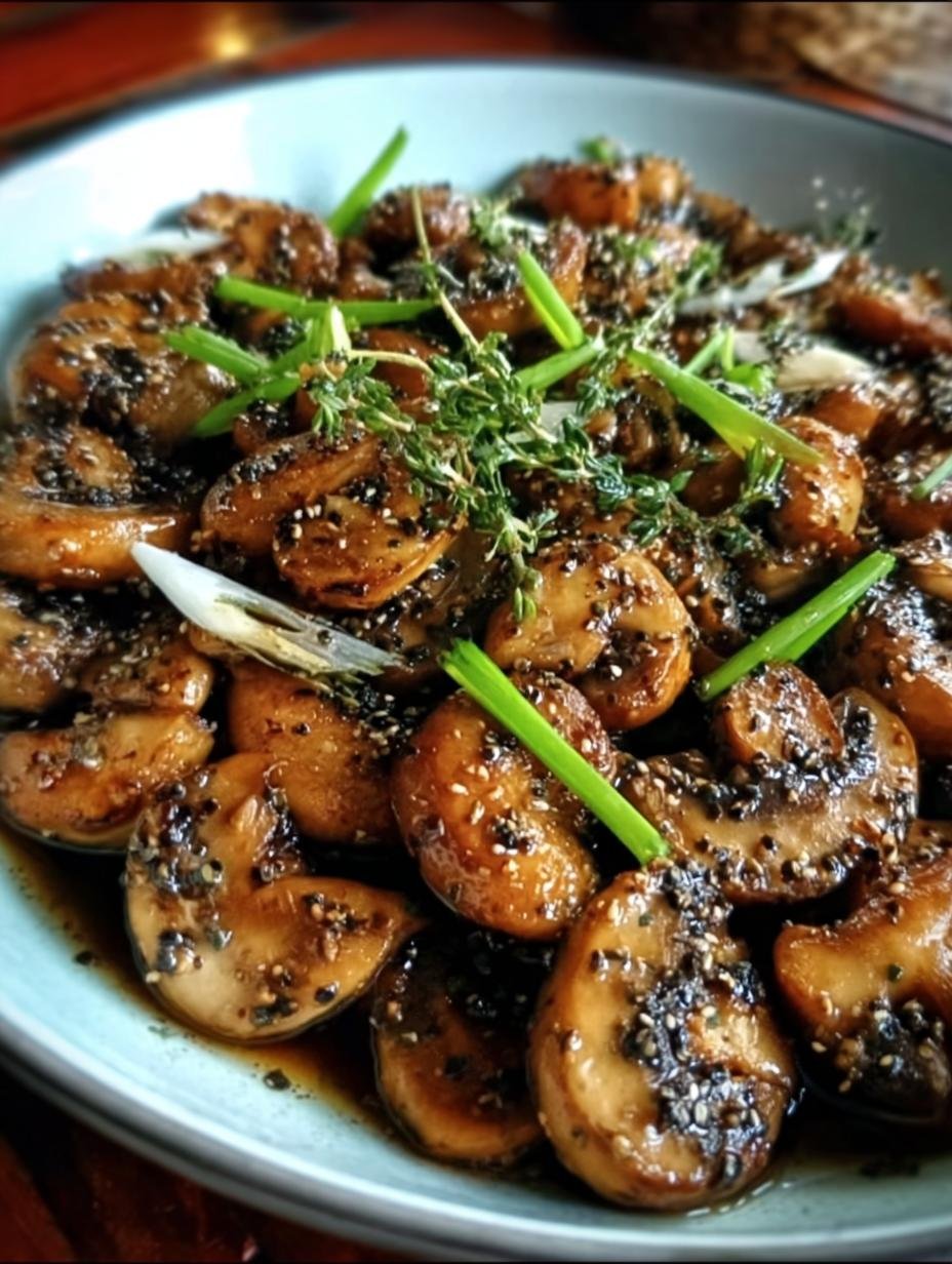 Black Pepper Chicken Mushrooms: 1 Amazing Dish - Black Pepper Chicken Mushrooms - additional detail