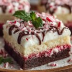 Candy Cane Sheet Cake