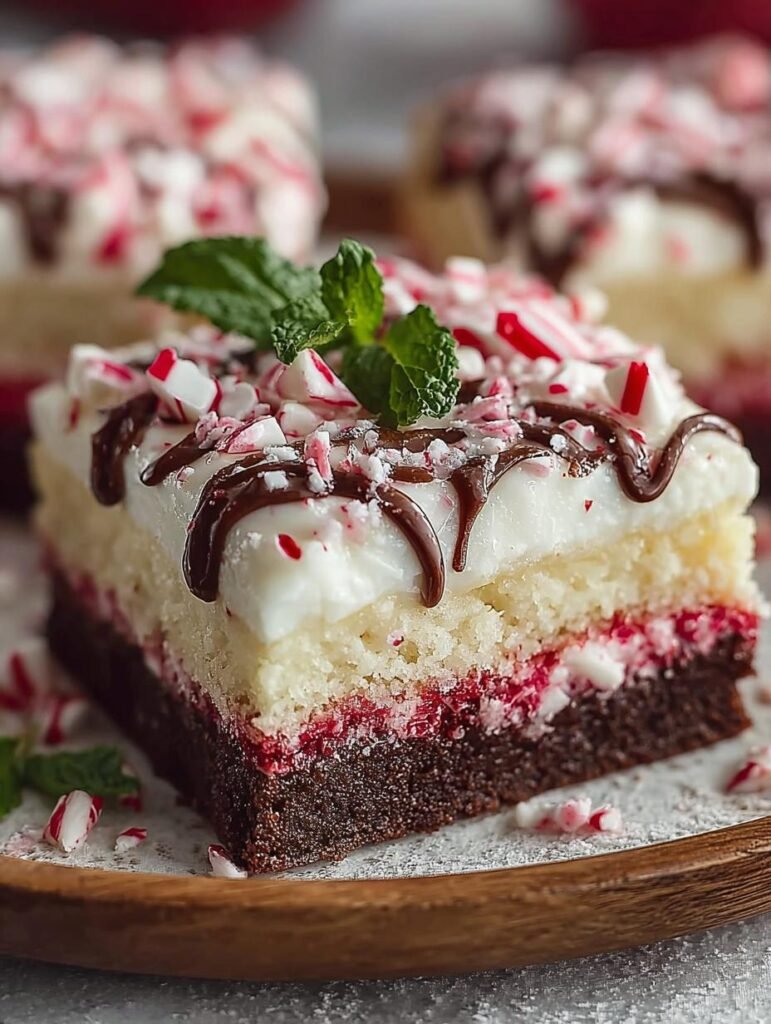 Candy Cane Sheet Cake