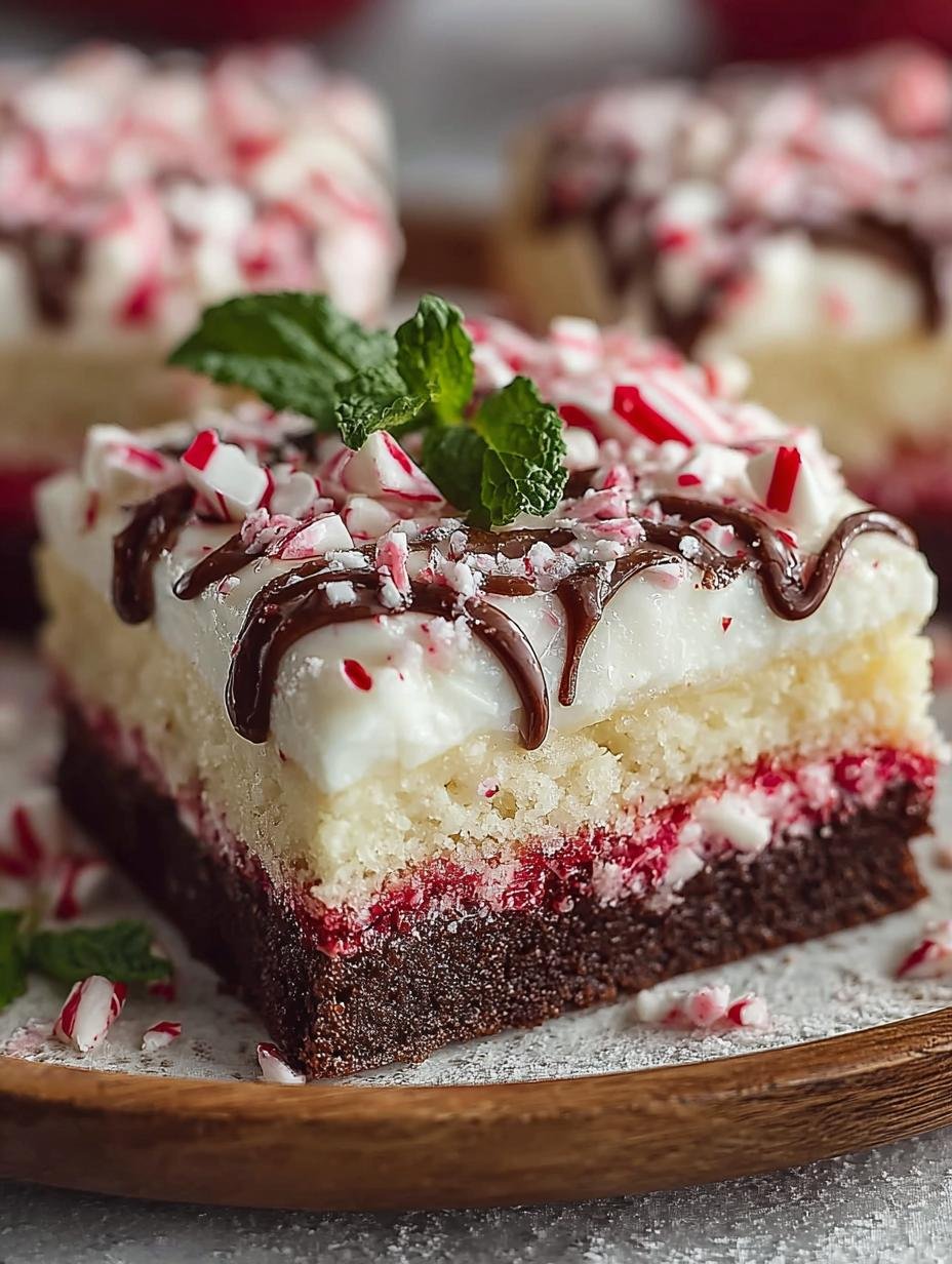 Candy Cane Sheet Cake