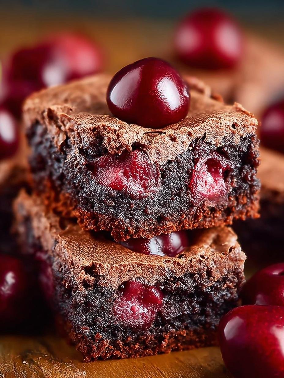 Chewy Chocolate Cherry Brownies: A Decadent Delight - Chewy Chocolate Cherry Brownies - additional detail