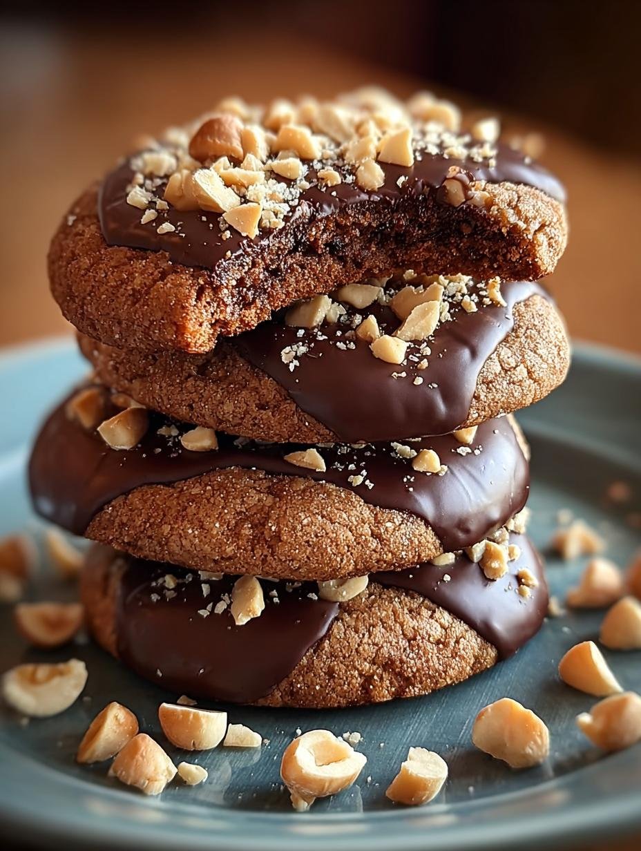 Chocolate Hazelnut Crunch Cookies for Holiday Delight - Chocolate Hazelnut Crunch Cookies - additional detail