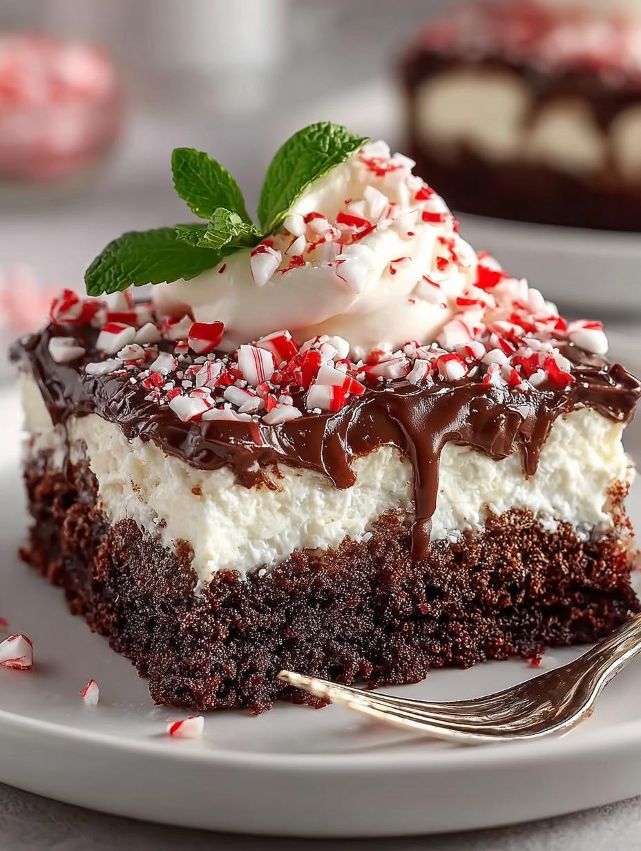 Indulge in 5 Amazing Chocolate Peppermint Poke Cake Recipes - Chocolate Peppermint Poke Cake - main visual representation