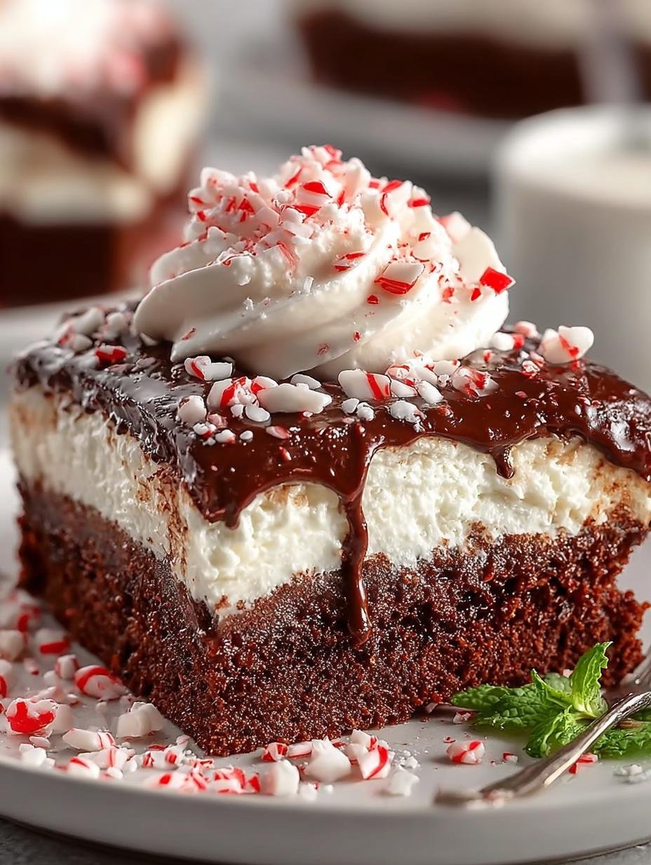 Indulge in 5 Amazing Chocolate Peppermint Poke Cake Recipes 1 Chocolate Peppermint Poke Cake