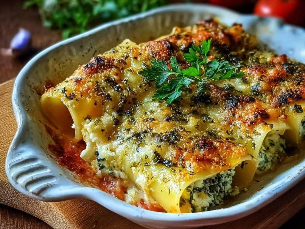 Creamy Ricotta Parsley Filled