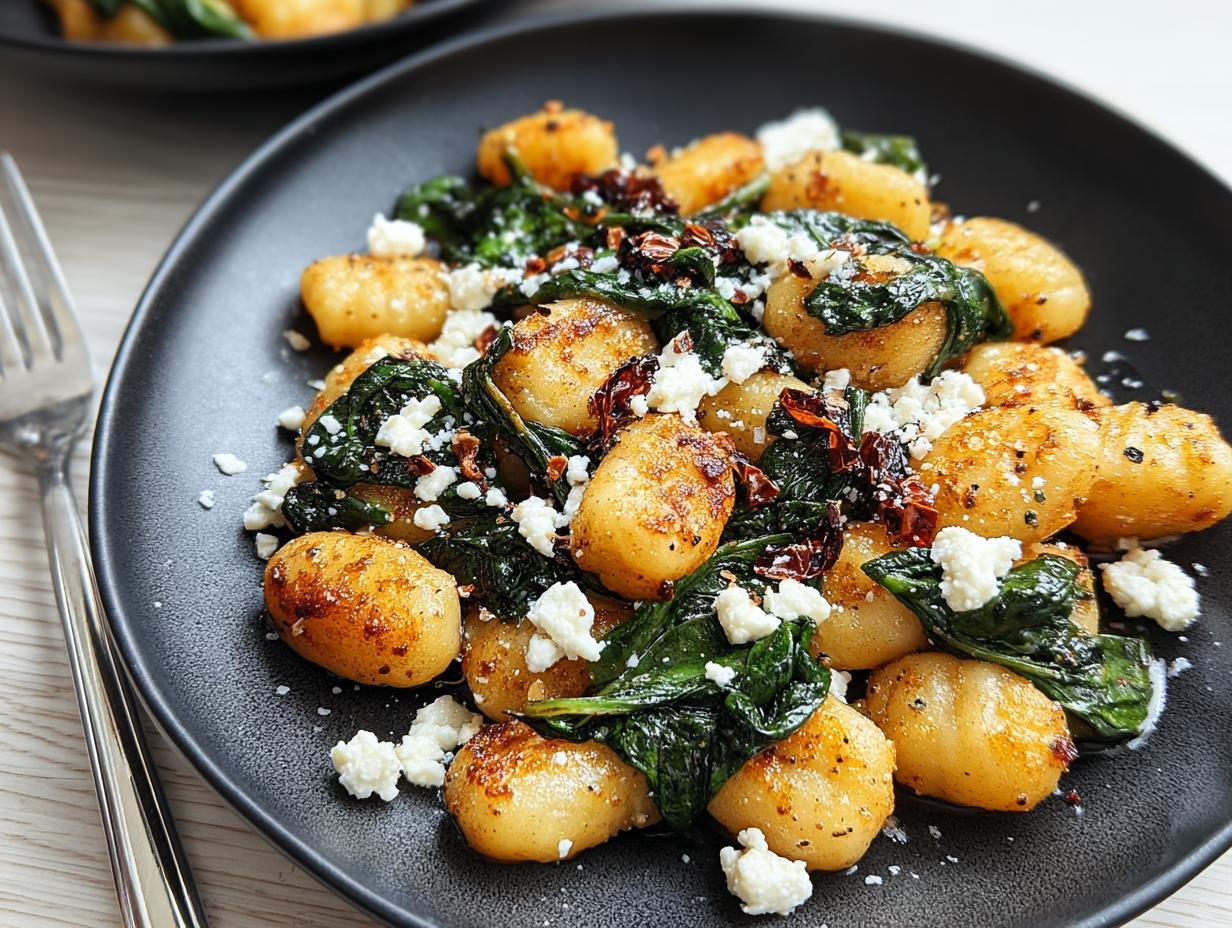 Sensational Crispy Gnocchi Spinach Feta Under 30 Min 4 Sensational Crispy Gnocchi Spinach Feta Under 30 Min - Crispy Gnocchi Spinach Feta - additional detail