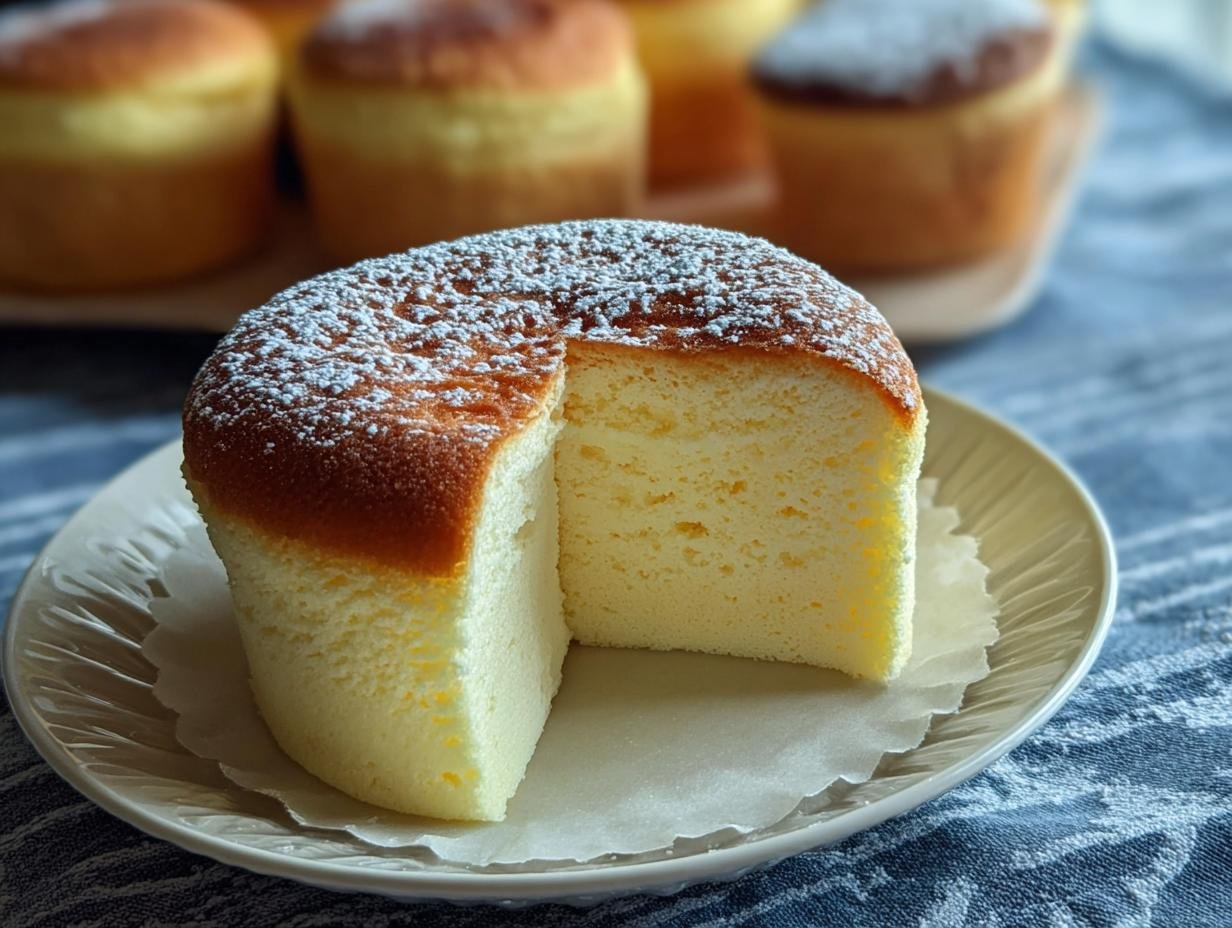 Fluffy Japanese Cotton Cheesecake: 7 Amazing Tips 2 Fluffy Japanese Cotton Cheesecake - close-up of texture