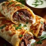 French Dip Tortilla Roll