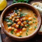 Amazing Garlic Chickpea Soup: 1 Hearty Bowl 4 Garlic Chickpea Soup