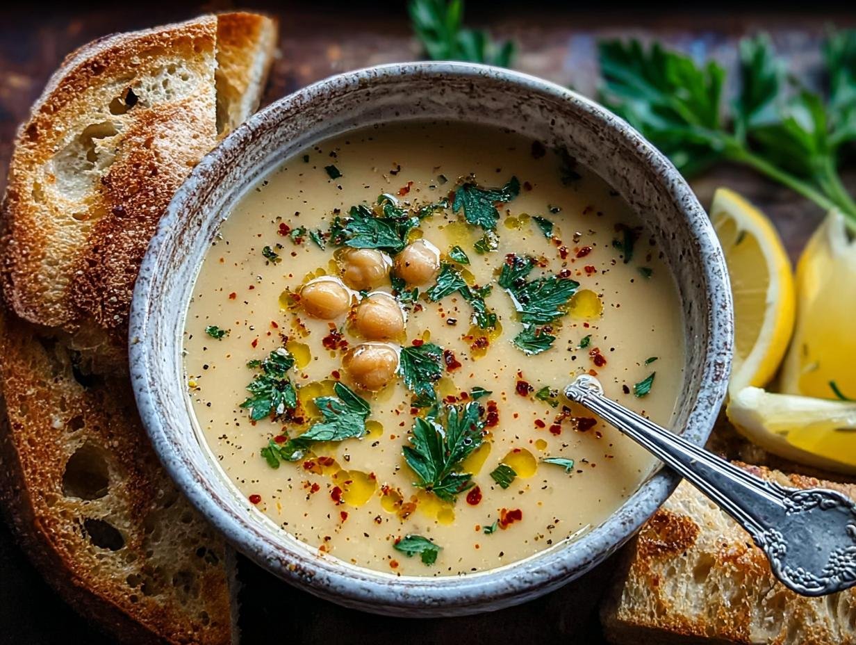 Amazing Garlic Chickpea Soup: 1 Hearty Bowl 3 Amazing Garlic Chickpea Soup: 1 Hearty Bowl - Garlic Chickpea Soup - additional detail