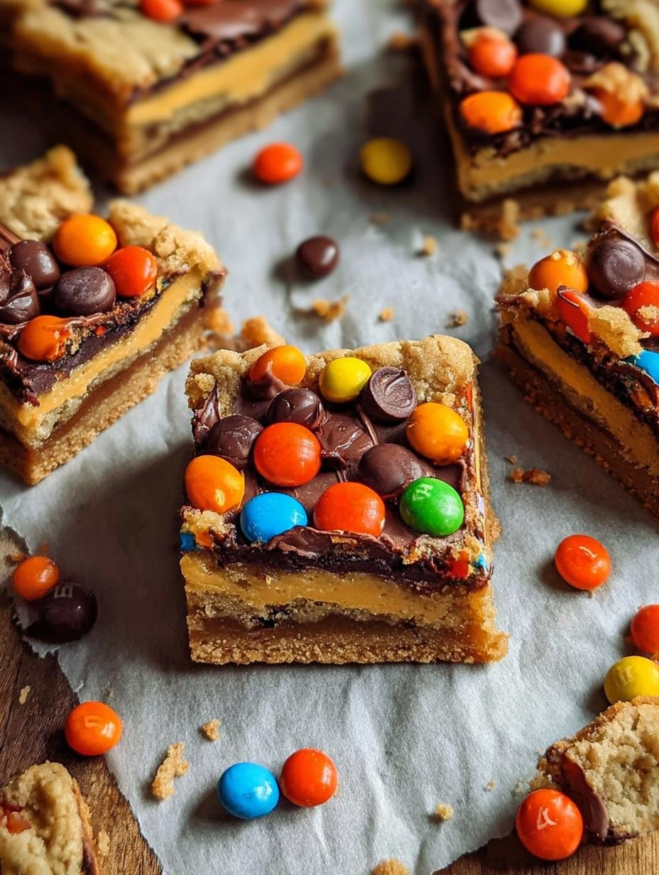 Amazing Halloween Candy Cookie Bars You'll Love 3 Amazing Halloween Candy Cookie Bars You'll Love - Halloween Candy Cookie Bars - additional detail